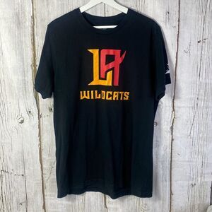 LA Wildcats XFL Black T Shirt Size XL B